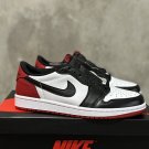 Men's Air Jordan 1 Retro Low OG 'Black Toe' Sneakers CZ0790-106