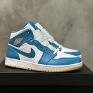 Men's Sneakers Air Jordan 1 Mid Aquatone/Celestial Gold-White DQ8426-400