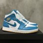 Men's Sneakers Air Jordan 1 Mid Aquatone/Celestial Gold-White DQ8426-400