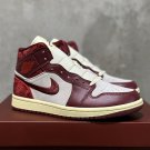 Men's And Women's Models Air Jordan 1 Mid SE Shoes Tiki Leaf Red Sail DZ2820-601