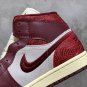 Men's And Women's Models Air Jordan 1 Mid SE Shoes Tiki Leaf Red Sail DZ2820-601