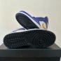 Men's Sneakers Air Jordan 1 Mid &acirc;��Lakers&acirc;�� Dark Concord/Taxi-DQ8426-517
