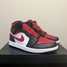 Men's Sneakers Air Jordan 1 Chicago Mid Black White Red 554724 079