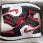 Men's Sneakers Air Jordan 1 Chicago Mid Black White Red 554724 079