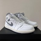 Men's Sneakers Air Jordan 1 Mid 'Neutral Grey' 554724-135 Vintage Basketball Shoes