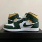 Men's Sneakers Air Jordan 1 Mid 'SONICS' 2021 Vintage Basketball Shoes 554724-371