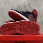 Men's Sneakers Air Jordan 1 High OG "Satin Bred" Black and Red Retro Basketball Shoes FD4810-061