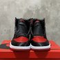 Men's Sneakers Air Jordan 1 High OG "Satin Bred" Black and Red Retro Basketball Shoes FD4810-061