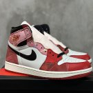 Men's Sneakers Air Jordan 1 High Black and White Red Spiderman Retro Basketball DV1753-601