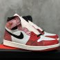 Men's Sneakers Air Jordan 1 High Black and White Red Spiderman Retro Basketball DV1753-601