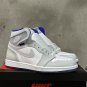 Men's Sports Shoes Air Jordan 1 High Zoom 'racer Blue' Retro Basketball Shoes Ck6637-104