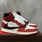 Men's Sports Shoes Air Jordan 1 Barb TS Joint Chicago High Top White Red CD4487-100