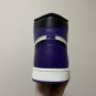 Men's Sneakers Air Jordan 1 Og Purple Toe Black And Purple Retro Basketball Shoes 555088-501