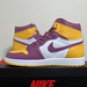 Air Jordan 1 High OG &acirc;��Brotherhood&acirc;�� Retro White Yellow Purple Basketball Shoes555088-706