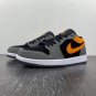 Men's Sneakers Air Jordan 1 Low Black Gray Orange Low Help FN7308-008
