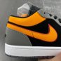 Men's Sneakers Air Jordan 1 Low Black Gray Orange Low Help FN7308-008