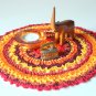 Hand Crocheted Boho Mandala Doily New