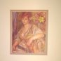Renoir Fine Art Color Engraving, Portrait Professionally Matted Art Print