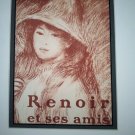 Pierre-Auguste RENOIR Tele de Jeune" Matted, Original Lithograph 100+ Years Old!