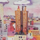1979 JACQUELINE FOGEL NEW YORK "Cityscape Watercolor" 4 -  Lithograph Signed LE 500