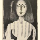 1996 Pablo PICASSO Young Woman In a Striped Blouse, Figure au Corsage Rayé