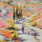 ELLA FORT "LANDSCAPE IN PROVENCE VALLEY FRANCE" Hand Signed Lithograph Art