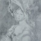 Pierre-Auguste Renoir, Authentic Engraving, Published Paris Pin Hat