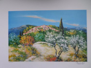 Marcel Belvisi "La Petite Maison" Hand Signed Numbered Lithograph