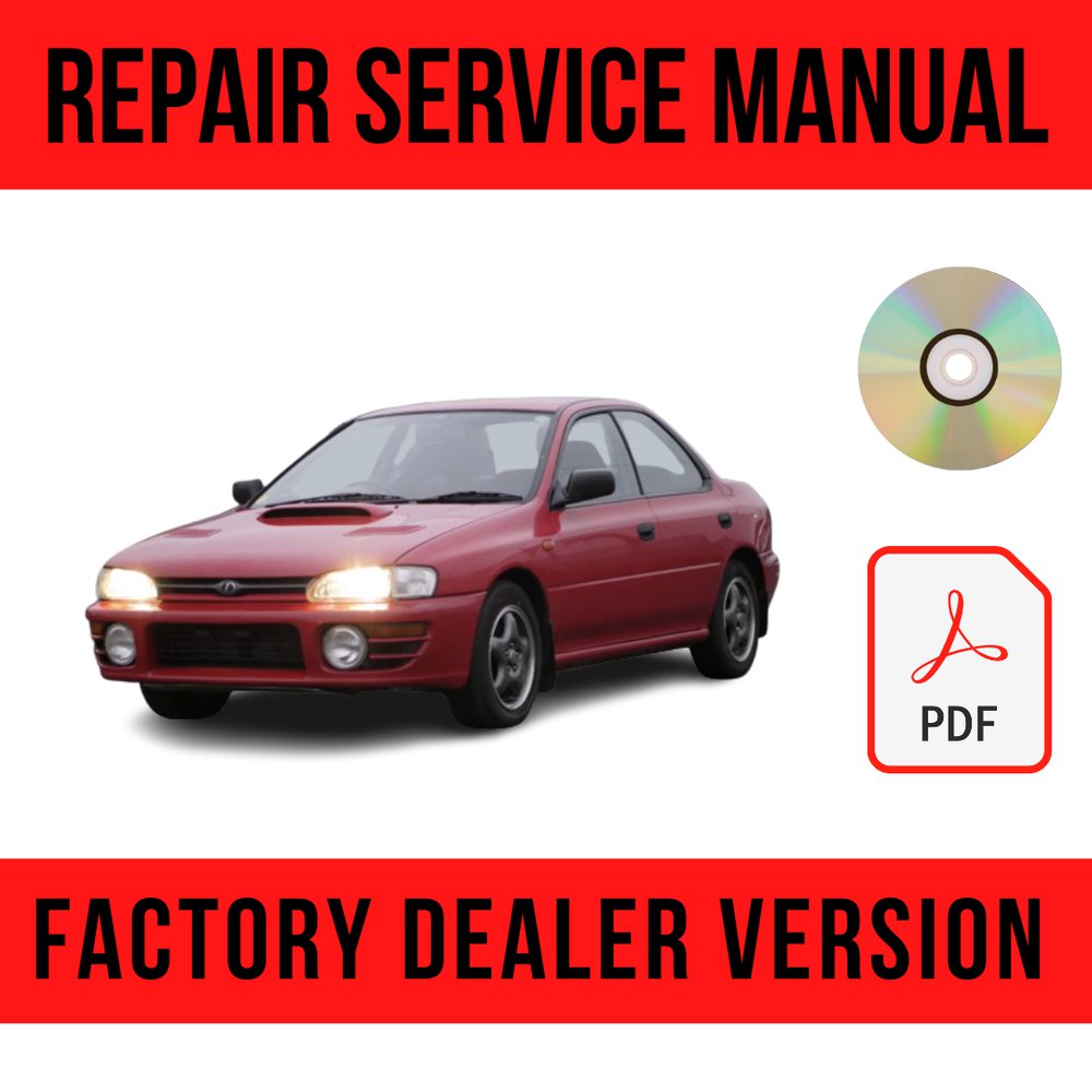 1993 SUBARU IMPREZA REPAIR MANUAL visual data 8