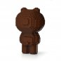 Brown (Line Friends) Brick Sculpture (JEKCA Lego Brick) DIY Kit