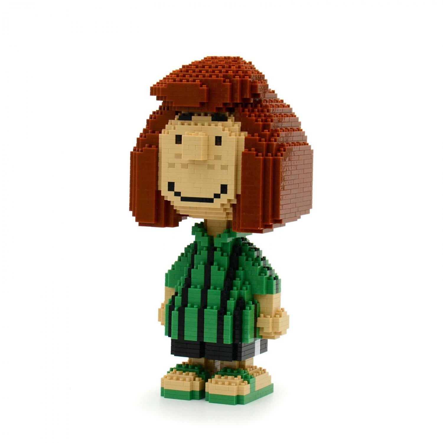 Peppermint Patty (Peanuts) Brick Sculpture (JEKCA Lego Brick) DIY Kit
