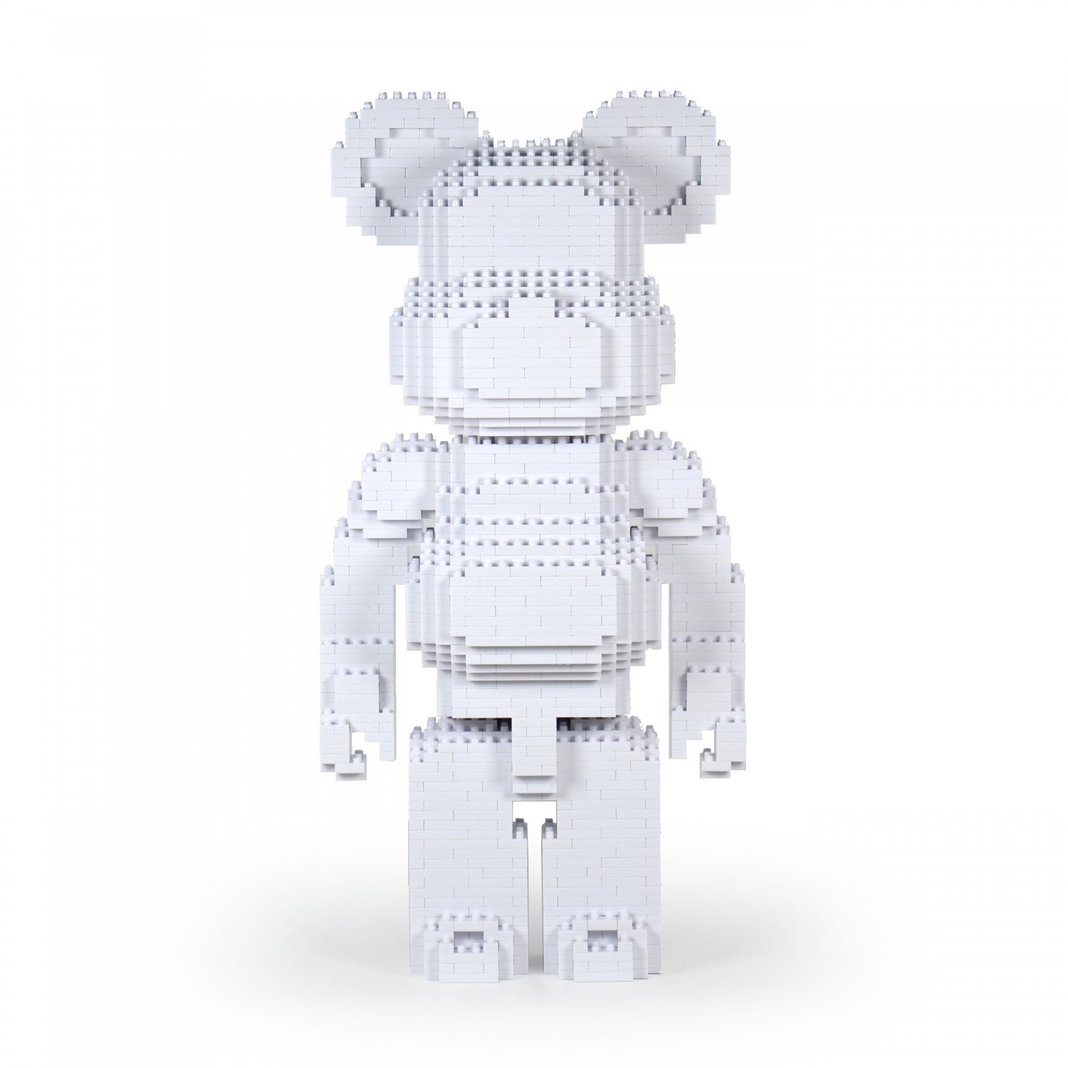 Bearbrick (white) Brick Sculpture (JEKCA Lego Brick) DIY Kit