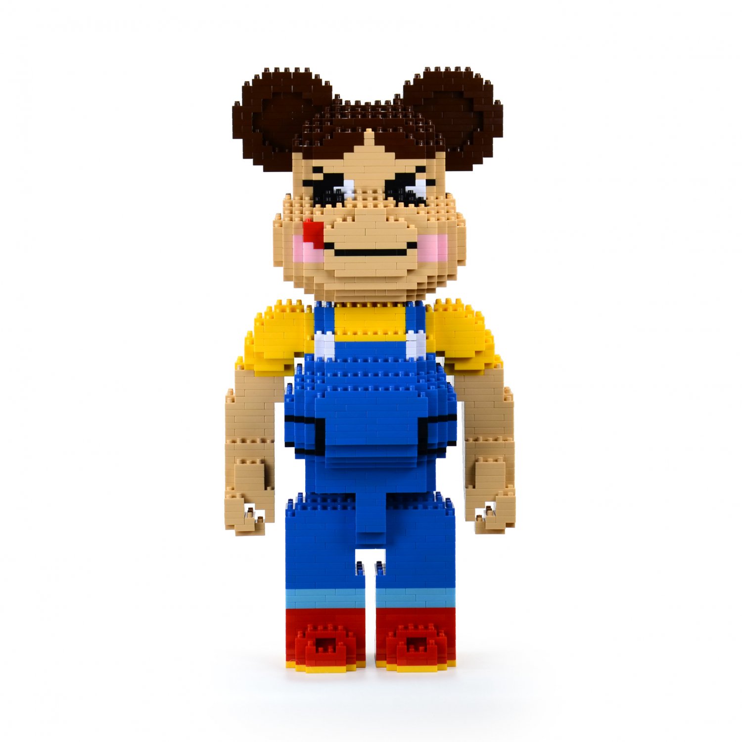 Milky Peco Bearbrick Brick Sculpture (JEKCA Lego Brick) DIY Kit