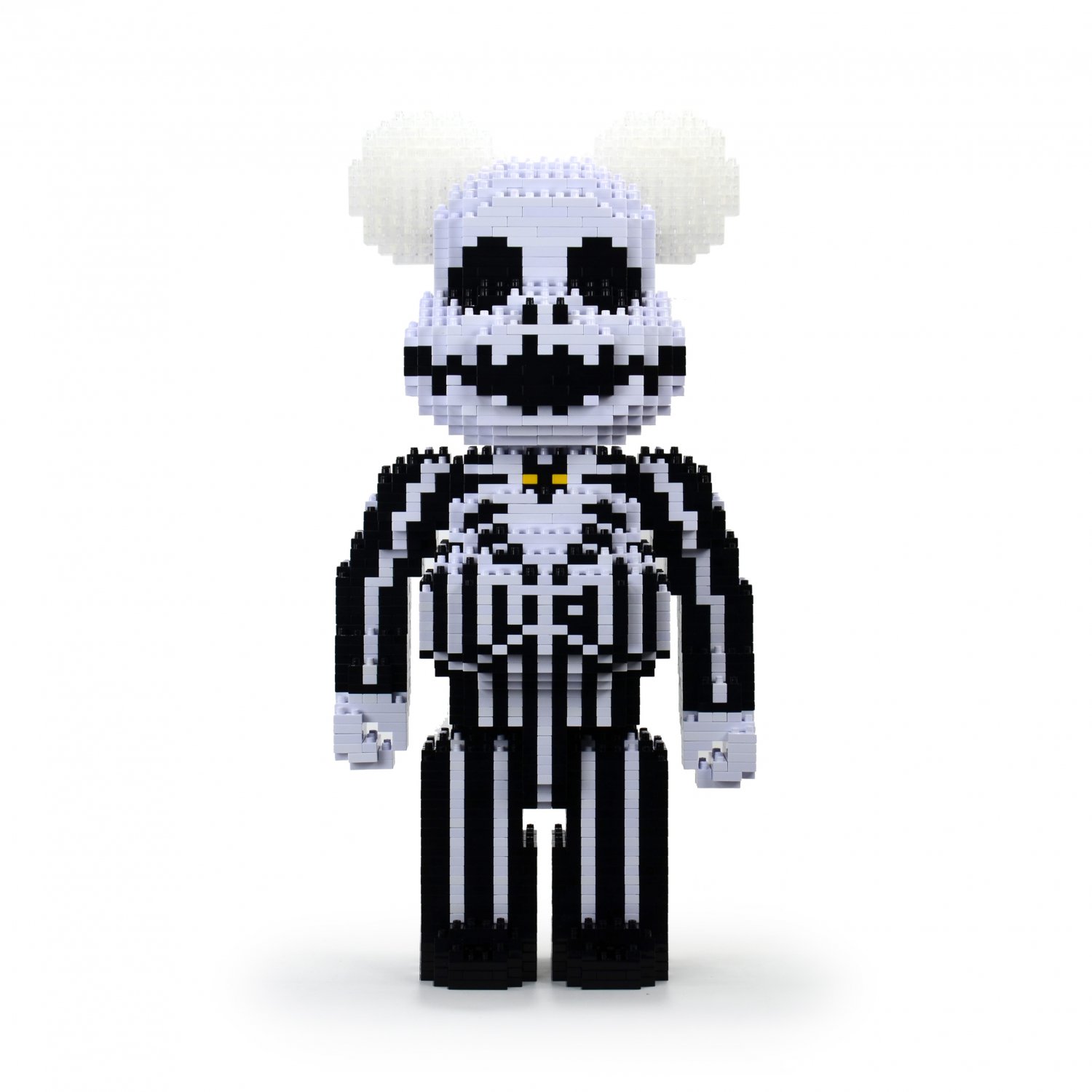Jack Skellington Bearbrick Brick Sculpture (JEKCA Lego Brick) DIY Kit