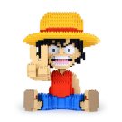 Luffy Brick Sculpture (JEKCA Lego Brick) DIY Kit