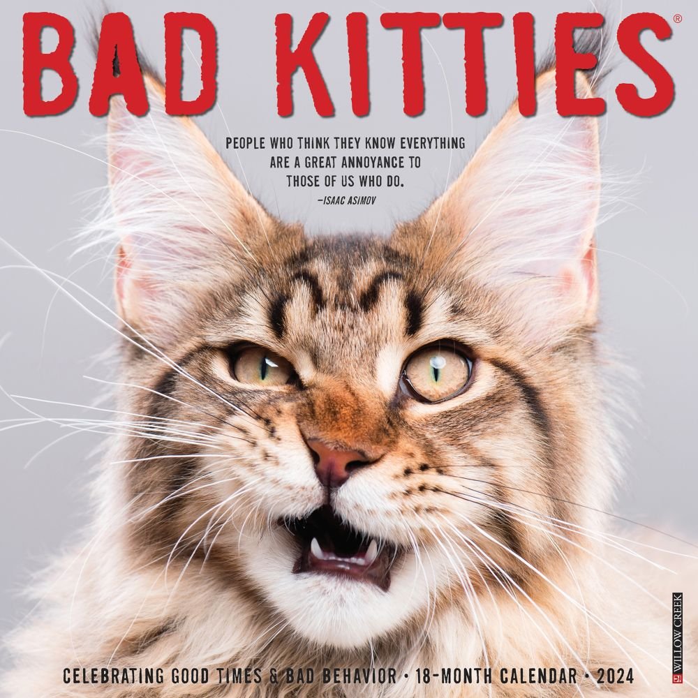 Just Bad Kitties 2024 Wall Calendar