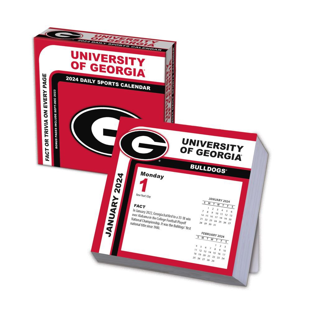 Georgia Bulldogs 2024 Desk Calendar