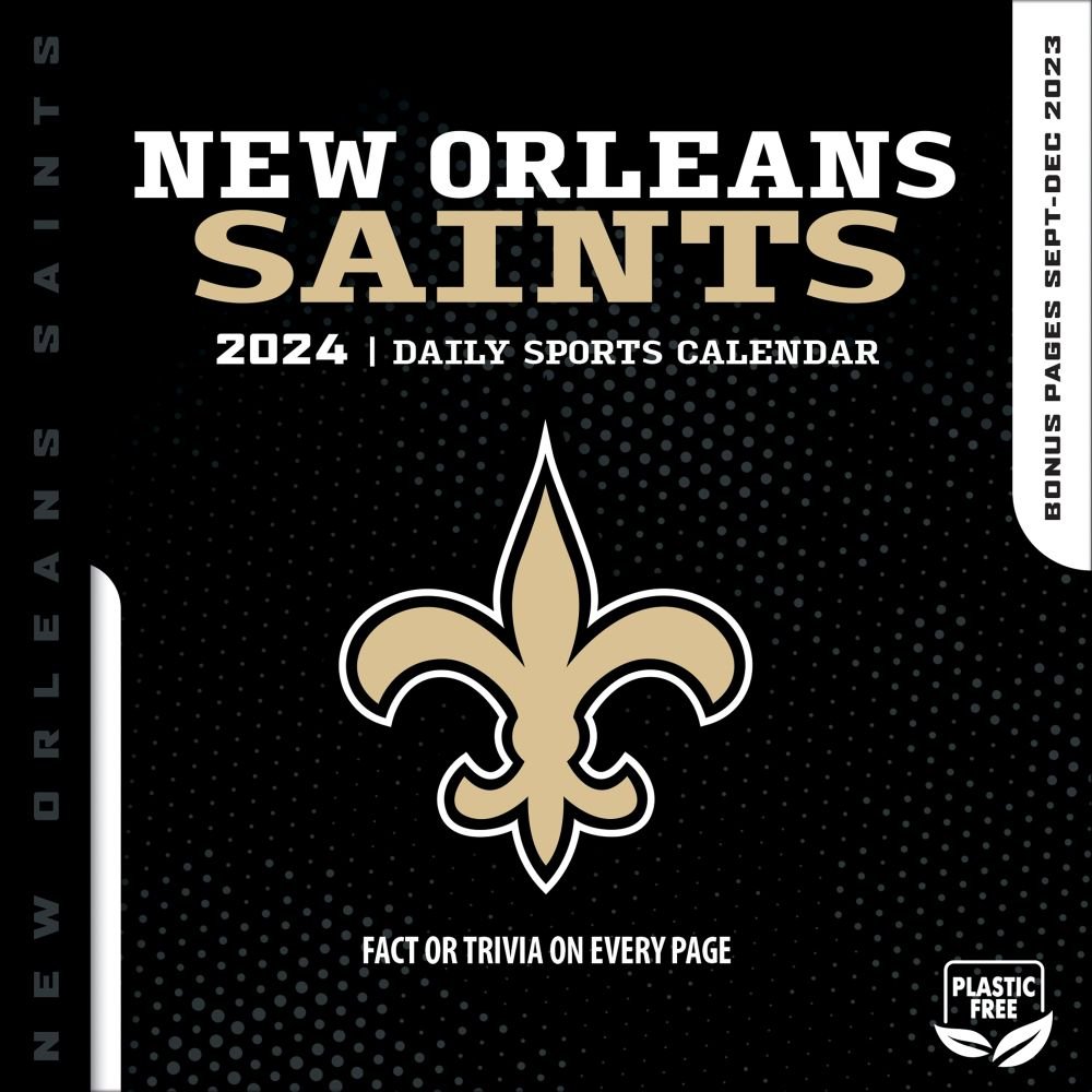 NFL New Orleans Saints 2024 Desk Calendar