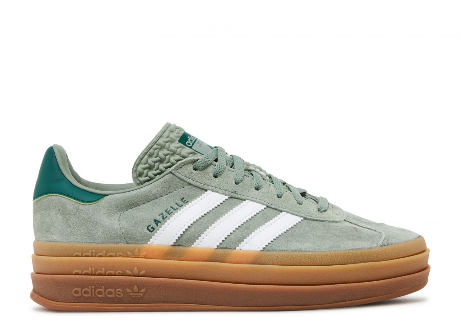Wmns Gazelle Bold Silver Green Gum
