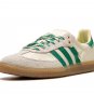 Wales Bonner x Samba Cream White Bold Green