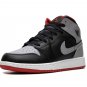 AIR JORDAN 1 MID GS "Black Grey Red"