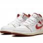 Air Jordan 1 Mid SE "White/Lobster/Dune Red/Sail/Vachetta Tan"