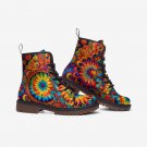 Hippie Floral Vegan Leather Combat Boots Hippie Floral Vegan Leather Combat Boots