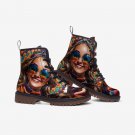 Smiling Face Casual Leather Lightweight Boots For Hippies