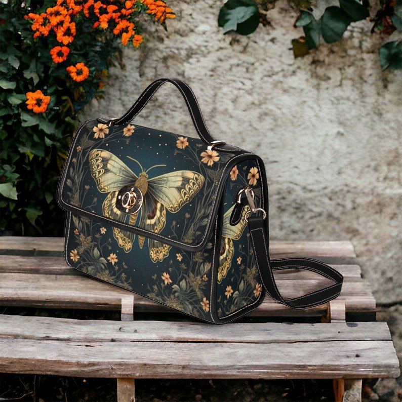 Moth Handbag Whimsigoth Bag Dark Cottagecore For Hippies