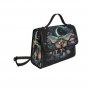 Cottagecore Moth and Moon Phases Canvas Satchel Bag
