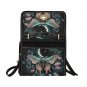 Cottagecore Moth and Moon Phases Canvas Satchel Bag