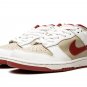 DUNK LO PRO MNS WMNS "Light Stone Varsity Red"
