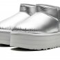 Ultra Mini Platform Hi Shine Boot WMNS "Silver"