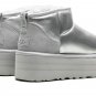 Ultra Mini Platform Hi Shine Boot WMNS "Silver"
